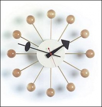 George Nelson Ball Clock - Natural wood