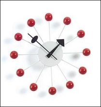 George Nelson Ball Clock - Red