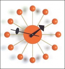 George Nelson Ball Clock - Orange