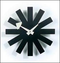 George Nelson Asterisk Clock - Black