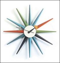 George Nelson Sunburst Clock - Multicolour