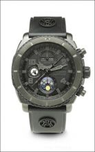 Armand Nicolet S05 Nero Chronograph & Complete Calendar T618N-NR-G9610