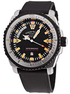 Armand Nicolet S05 Nero Chronograph & Complete Calendar T618N-NR-G9610